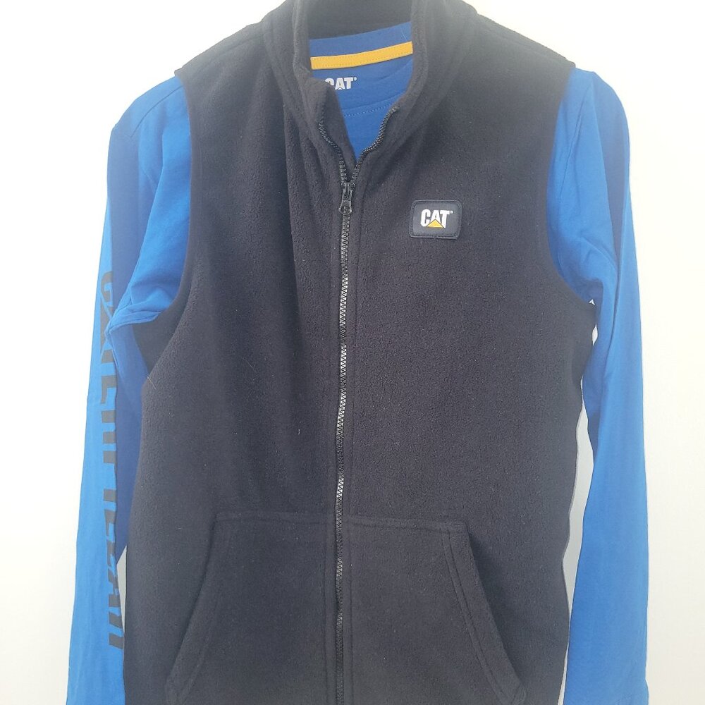 Long sleeve and fleece vest